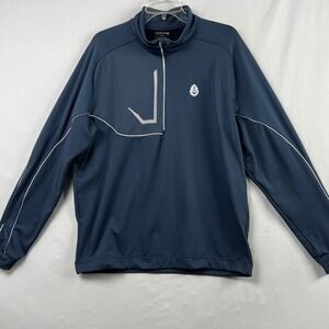 Galvin Green Quarter Zip Pullover Mens XXL Navy Blue Golf Performance Pullover